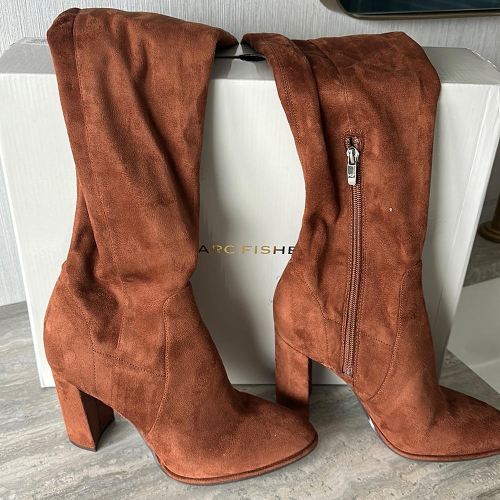 Brand New Marc Fisher Suede Over the Knee Tall Boots